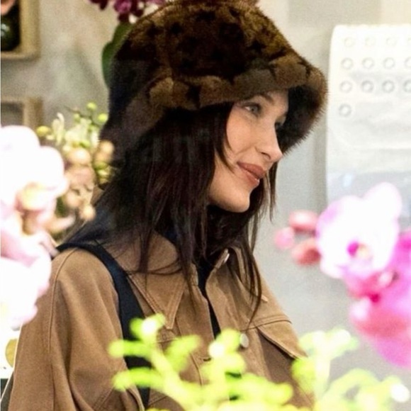 Vintage Accessories - Vintage Brown Real Fur Bucket Hat